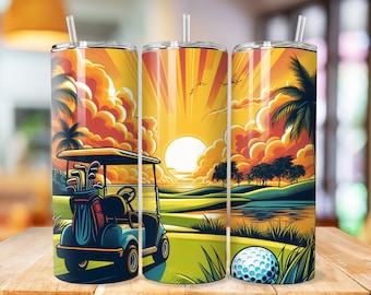 Golf tumbler wrap, 20oz Skinny Tumbler Sublimation Designs, golf PNG File Digital Download, golf tumbler png, golf tumbler wrap, golf