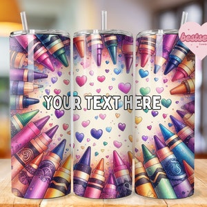 Teacher Tumbler 20oz Skinny Tumbler Design Sublimation, Custom Teacher Pencil Tumbler Template, Teacher Appreciation Tumbler - PNG Download
