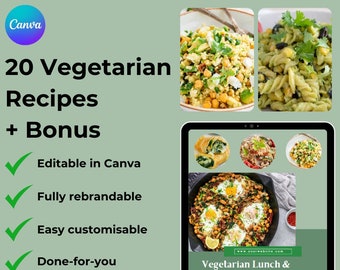 20 Ultimate Vegetarian Lunch & Dinner Recipes: Delicious Meat-Free Meals for Healthy, Easy and Simple Home Cooking