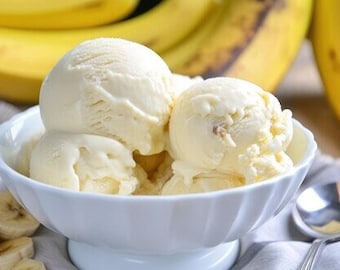 1/2 Pint Banana & Honey Ice Cream