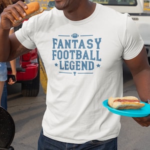 Fantasy Football Legend T-Shirt - Classic Sports Fan Apparel - Vintage Football Tee - Gift for Fantasy League Enthusiasts