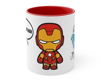 Iron Man Animated Adventure: 11 oz Marvel Cartoon Coffee Mug