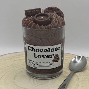 Chocolate Lover candle | Dessert candle | Soy Wax Candle | Scented candle | Whipped candle | Gift | Vegan | Eco Friendly
