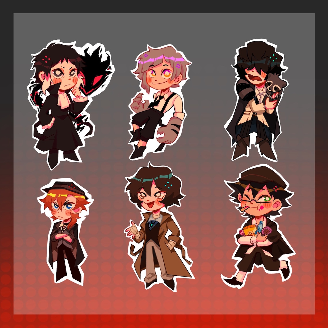 Bungou Stray Dogs Stickers BSD - Etsy