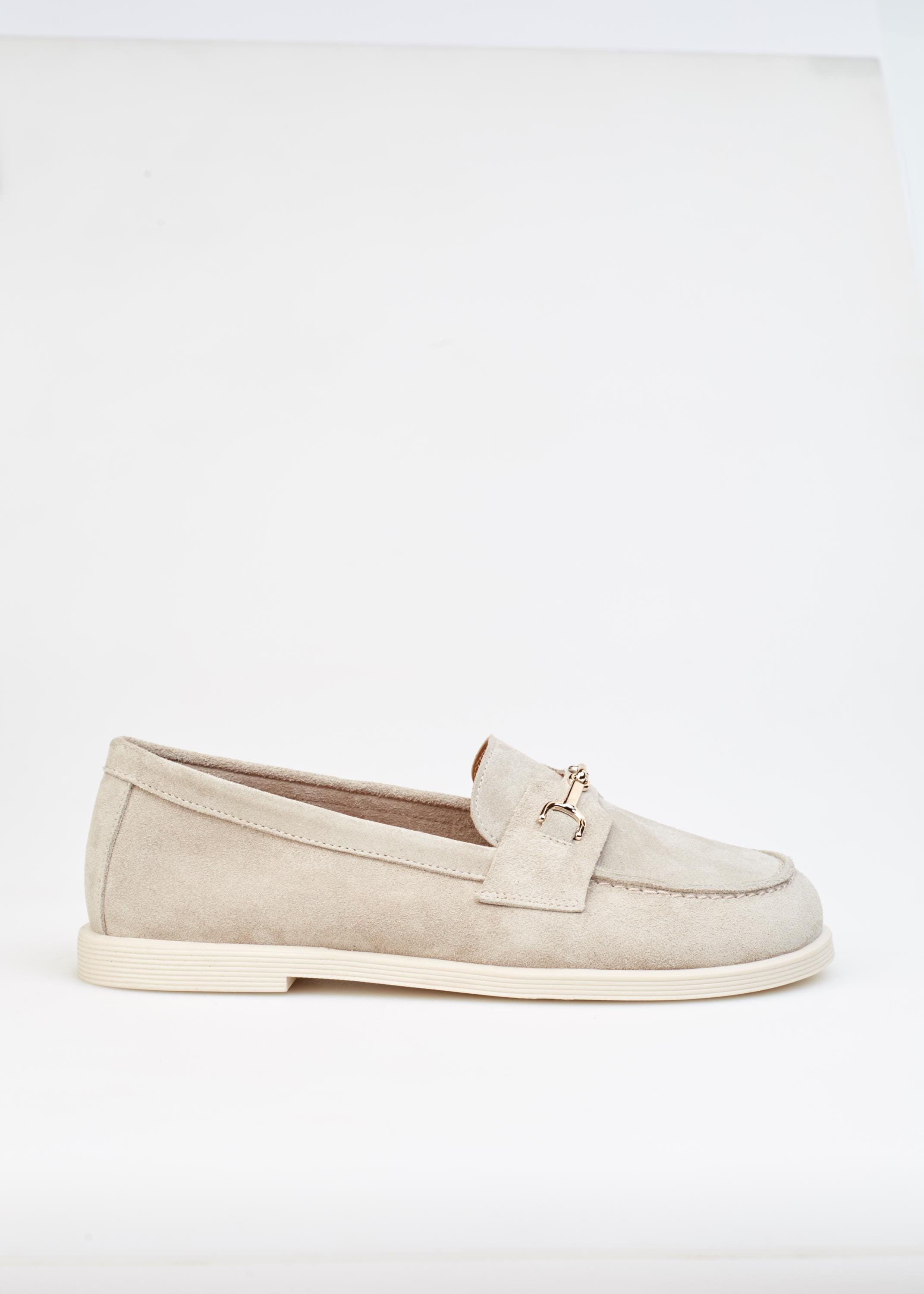 Commes Genuine Leather Beige Outdoor Women's Shoes