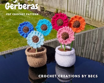 My Little Gerberas Crochet Pattern (PDF)
