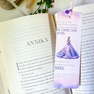 Zakładka A Thousand Heartbeats - Annika | Prezent dla miłośnika książek Kiera Cass | Romantyczny dodatek do książek fantasy