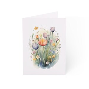 Cartes fleurs de Pâques (1, 10, 30 et 50 pcs)