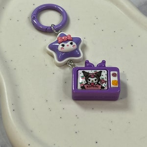Cute Sanrio Purse Charm Keychain, Hello Kitty, My Melody, Kuromi, Pompompurin, Cinnamoroll