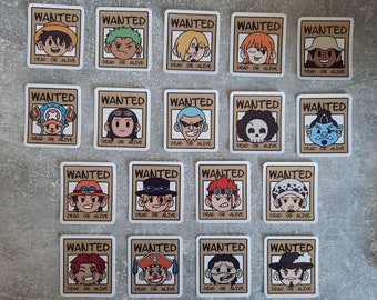 One Piece Wanted Sticker