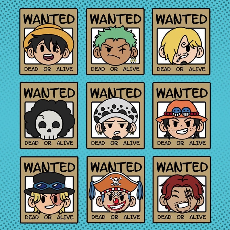 ONE PIECE WANTED メタルピンバッジ 18種セット ONE PIECE WANTED