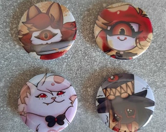 Hazbin Hotel Buttons