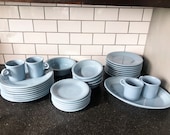 1980s Retired Fiestaware Periwinkle Set Dinner Side Salad Bowls Serving Great opportunity to fill in your set
