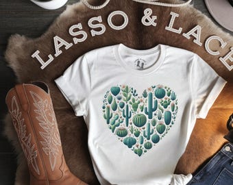Cactus Shirt, Plant Lover Shirt, Western Shirt, Western Graphic Tee, Country Shirt, Western Tee, Gift for Cowgirl, Cowgirl T-Shirt