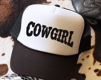 Cowgirl Trucker Hat, Country Theme Hat, Western Trucker Hat, Girls Weekend, Country Music Gift, Western Hat, Lake Baseball Cap, Cute Hat
