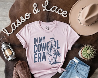 Camiseta vaquera de la época de las vaqueras, camiseta con gráfico del oeste, estética vaquera, camiseta del lejano oeste, camiseta del oeste, camiseta campestre, regalo para vaqueras