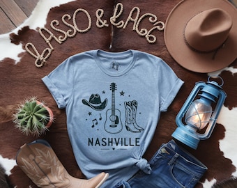 Nashville Shirt, Tennessee Shirt, Country Music Shirt, Nashville Gift, Girls Trip To Nashville, Nashville Concert Tee, Southern Shirt