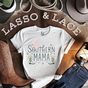 Southern Mama Shirt, Western Mom Shirt, Trendy Mother&#39;s Day Gifts, Mom&#39;s Birthday Gifts, Western Mama Shirt, Mom Shirt, Mama Tee