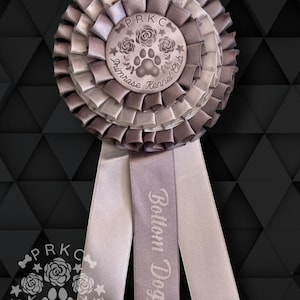 BOTTOM DOG - Kennel Club Award Ribbon Badge Petplay PupPlay Puppy Play Roleplay Best #1