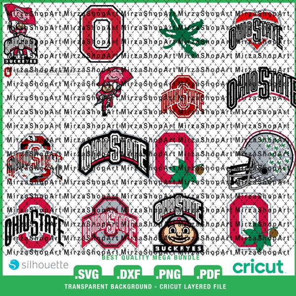 Best Bundle 33 - State-Buckeyes-Logo  SVG, Best Layered File, Game Day, Football Team, Football Mom, Ready For Cricut