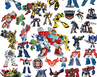 Transformers Bundle l Cartoon l SVG, prêt pour la Cricut, téléchargement immédiat.