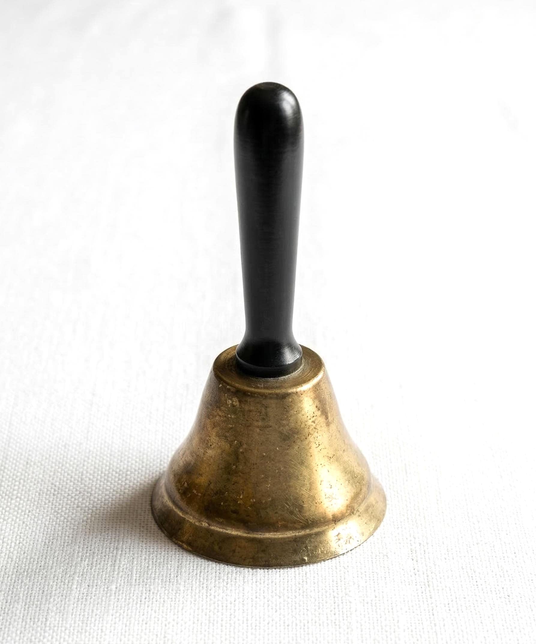 Ancien Couvercle De Sonnette En Laiton - Début XXe (1900-1920) - 4x2 Pouces