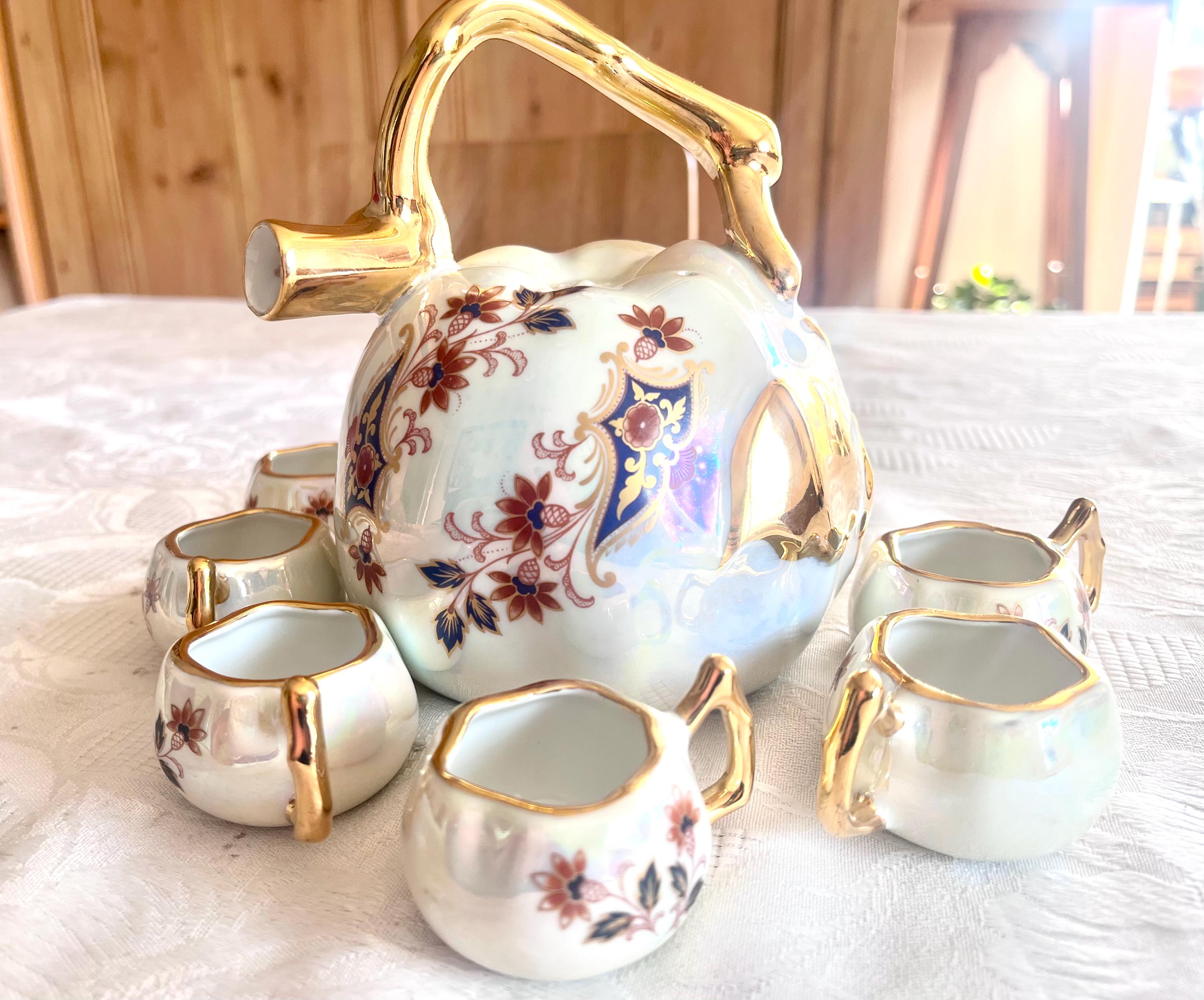 Jouet Ancien Service à Thé En Métal - Fabrication Française CBG - Dinette Vintage