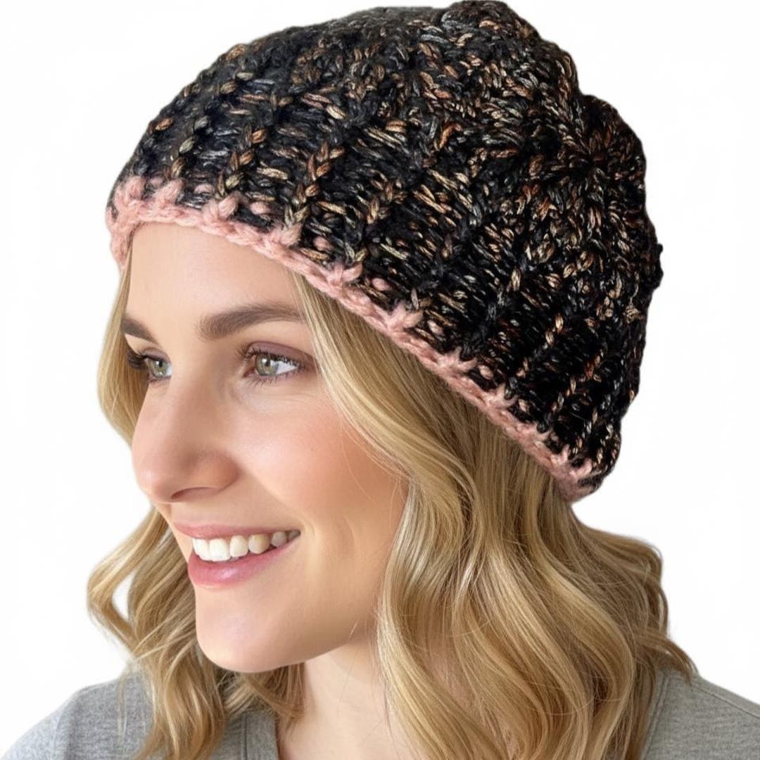 Grandma Square Crochet Hat – Warm Handmade Beanie – Boho  display picture 2
