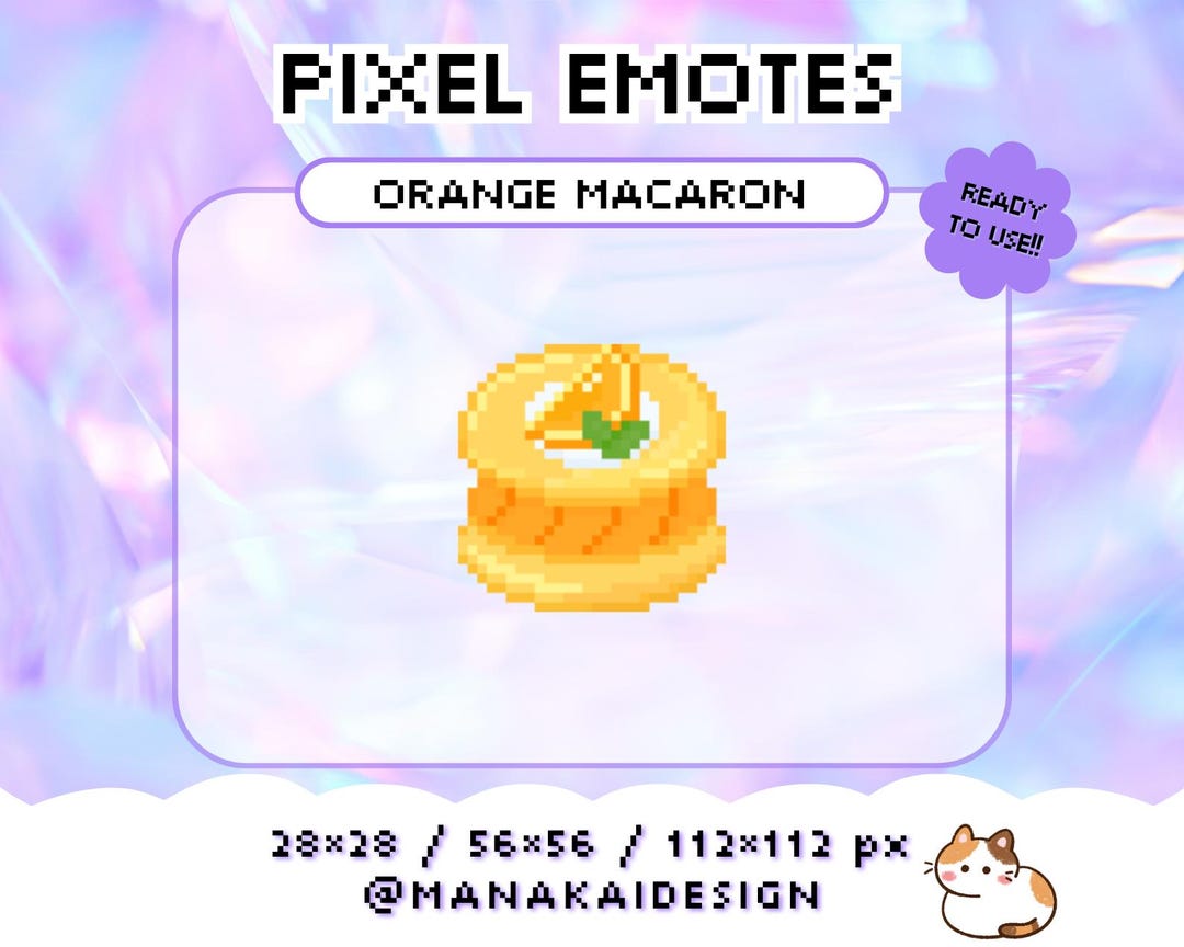 Cherry Macaron Twitch Emote Kawaii Pastel Channel Points Sweet Food ...