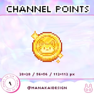 Wolf Gold Coin Twitch Channel Point, Golden Sparkle Medal Emote, Pixel Animal Shiny Icon for Twitch, Money Premade Streaming Asset