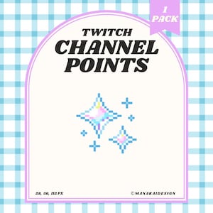 Sparkle Bubble Twitch Channel Points | Pixel Blue Star Emotes