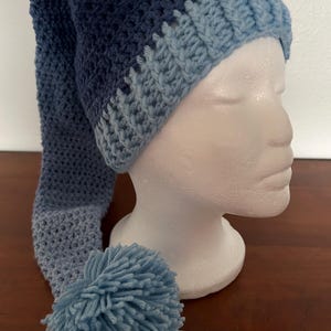 Long Stocking  Hat with pom pom