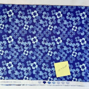 Kate Spain&#39;s Good Fortune line - 15 inches x WOF cut of the clover print in blue violet.