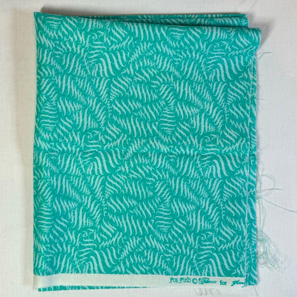Tula Pink's Foxfield - one fat quarter cut of the Scribbles print in tone on tone aqua.