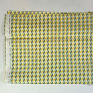 Nordika by Jeni Baker - one fat quarter cut of the alternating stripes print in greens and yellows