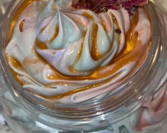 Organic Whipped Body Butter Luxury Skin Moisturizer Hydrating & Softening Cream (3 scents available)