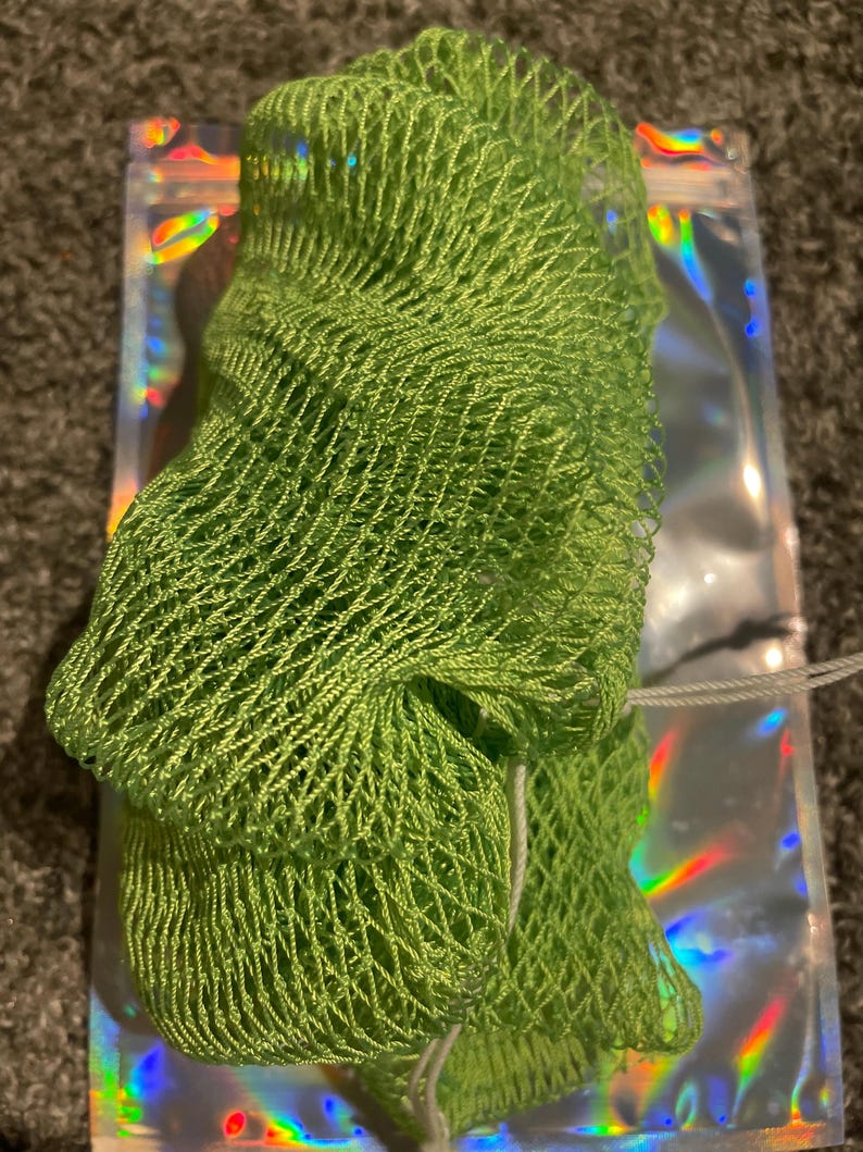 African Net Sponges – Exfoliating & Body Cleansing | Luxury Bath Sponge for Smooth Skin XL LEMONADE
