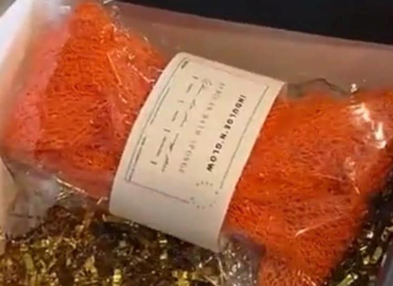 African Net Sponges – Exfoliating & Body Cleansing | Luxury Bath Sponge for Smooth Skin Orange