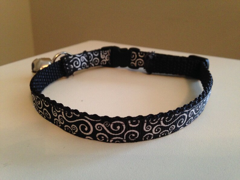 Black and White Swirl Cat Collar Etsy