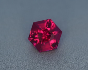 Zafiro rosa creado en laboratorio de 5,60 ct: piedra preciosa suelta tallada con precisión, gema rosa brillante
