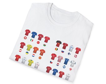 ¡Camiseta de aficionados al fútbol de la EURO 2024!
