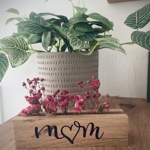 Dried flower decoration/Mother's Day/Small flower bar/Small gift/Lettering/Dried flower board/Wooden decoration/Mum 2