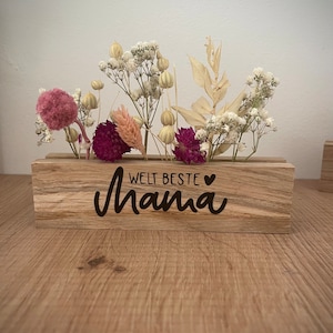 Dried flower decoration/Mother's Day/Small flower bar/Small gift/Lettering/Dried flower board/Wooden decoration/Mum image 8