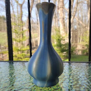 Vintage Faiencerie Thulin Art Deco Drip Glaze Vase