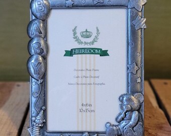Vintage Embossed Baby Heirloom 4x6 inch Picture Frame