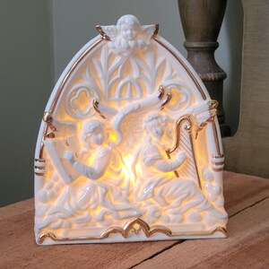 Porcelain Angel Lamp - Etsy