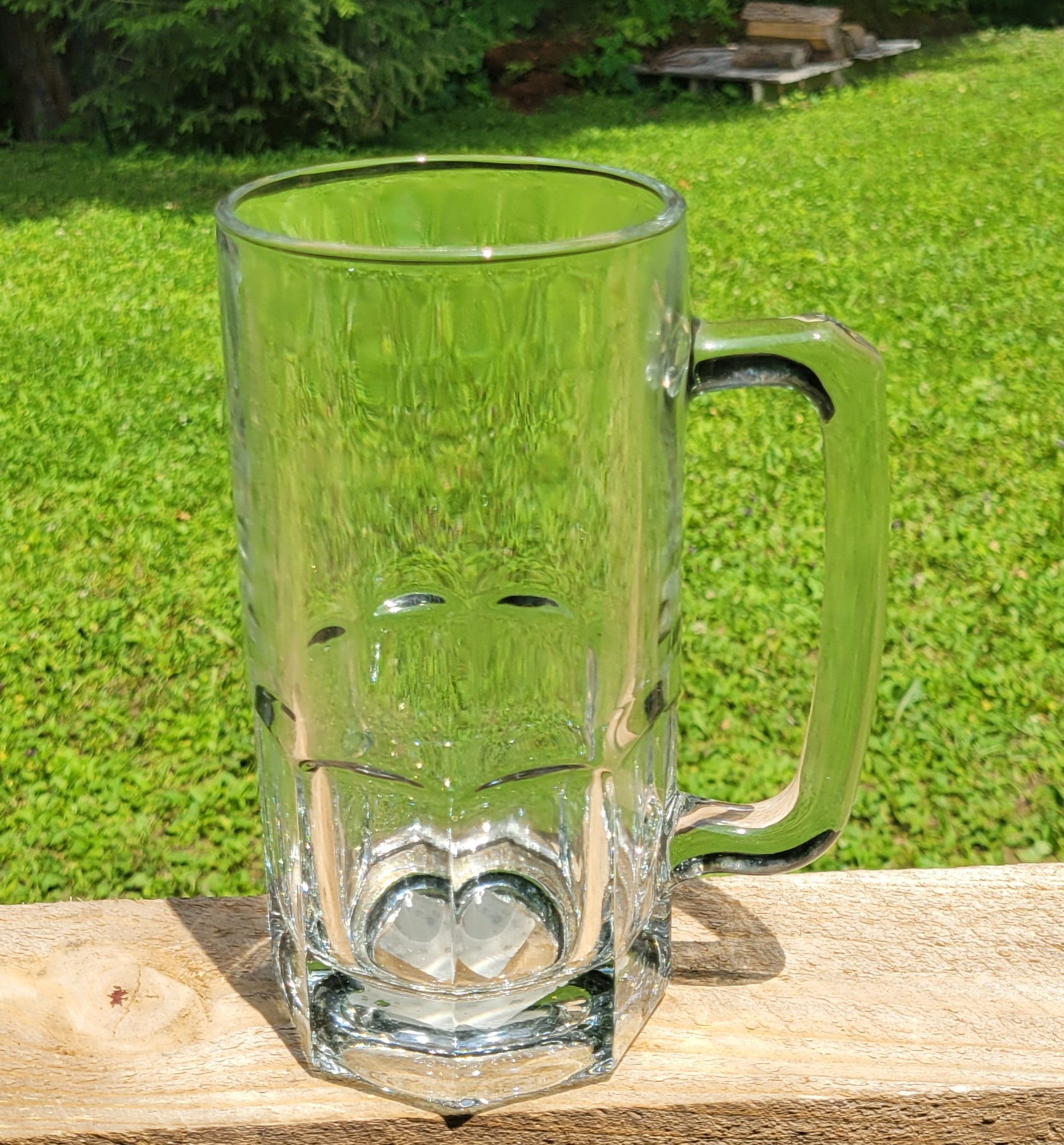 Vintageanchor Hocking Company Heavy Glass Mug 8