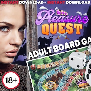 Pleasure Quest - Embark on a Daring Adventure of Desire! An Adult Printable Board Game