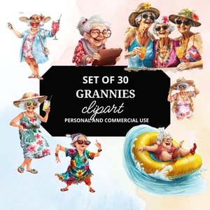 Grandma Clip Art, Funny Old Ladies, Grannies Clip Art, Sassy Grandma Clip Art, Funny Grandmother Clip Art