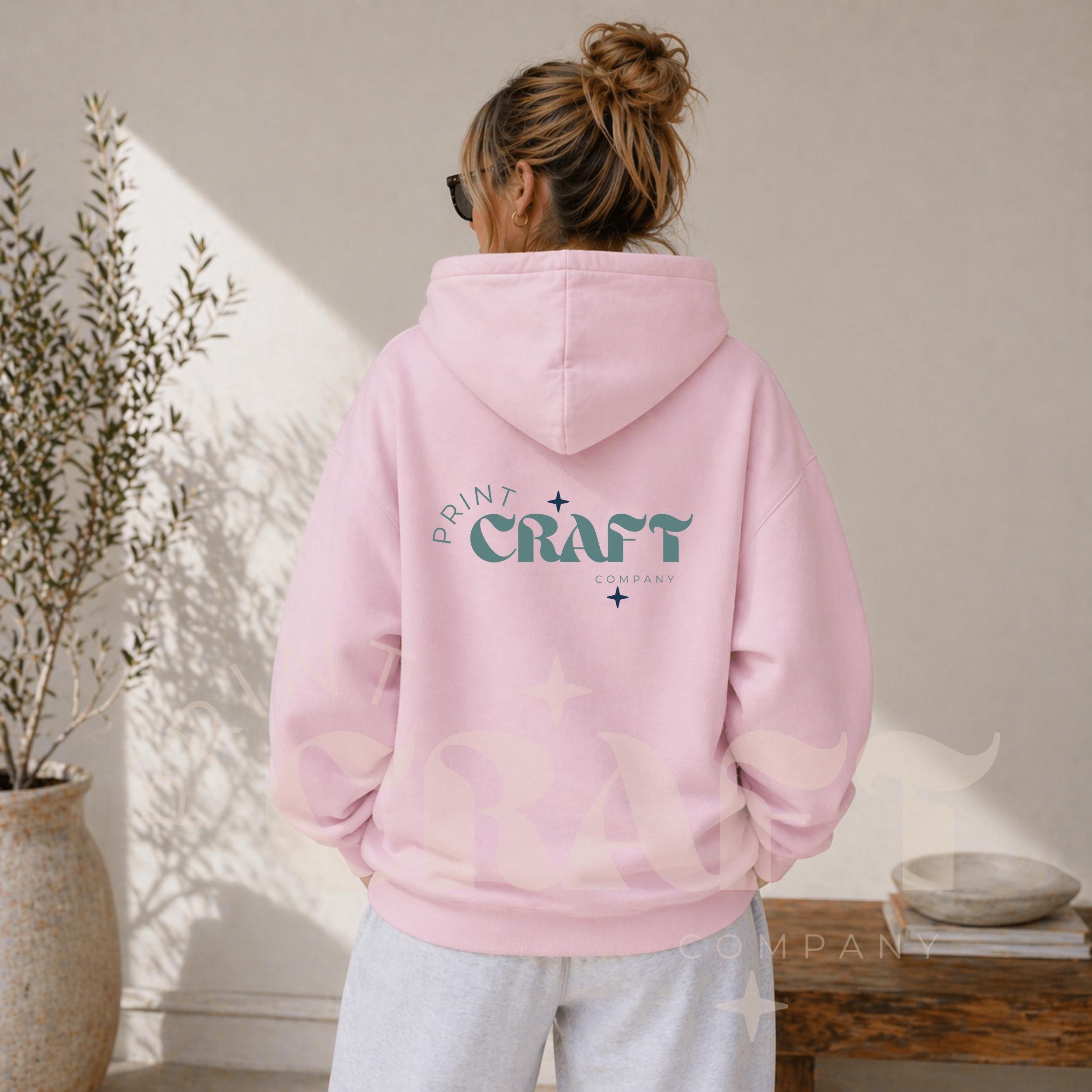 Gildan 18500 Light Pink ,gildan Back Hoodie (JPG Download) - Etsy
